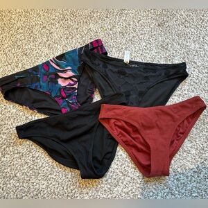 Set of Four Women's Bikini Bottoms